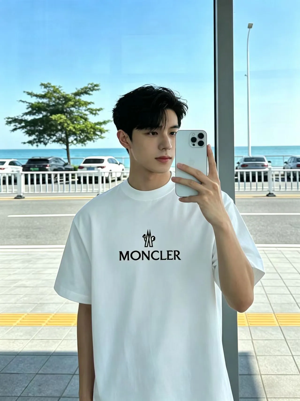 P80💰《Moncler~ 》 2026New Arrival Quality T ， , Versatile Quality ！ ‼ 32 250G ‼ ， ， ， ， T 🤪 Sizes：S-M-L-XL-2XL ：Black，White， Same Style